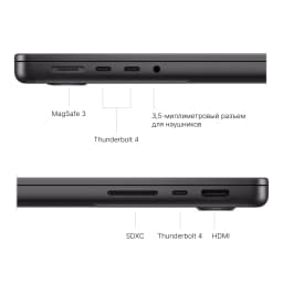 MacBook Pro 14 (M4, 2024) 16/1tb, Space Black (Серый Космос) - вид 3
