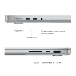 MacBook Pro 14 (M4, 2024) 16/1tb, Silver (Серебристый) - вид 3
