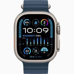 Apple Watch Ultra 2 (2024) Titanium Case with Blue Ocean Band(Синий ремешок) - вид 1