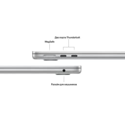 MacBook Air 13 (M4, 2025) 16/256GB, Silver (Серебристый) - вид 3