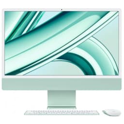 Apple iMac 24" Retina 4,5K, M3 (8C CPU, 10C GPU, 2023), 8 ГБ, 256 ГБ SSD, зеленый (MQRN3) - вид 1